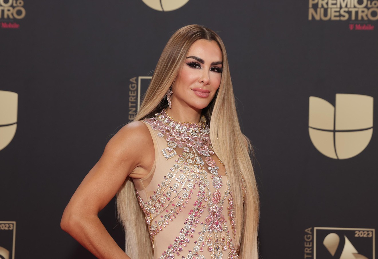 Ninel Conde attends the 35th Premio Lo Nuestro event at Miami-Dade Arena on February 23, 2023.